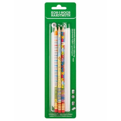 Picture of Graphite Pencil With Eraser 3Pcs