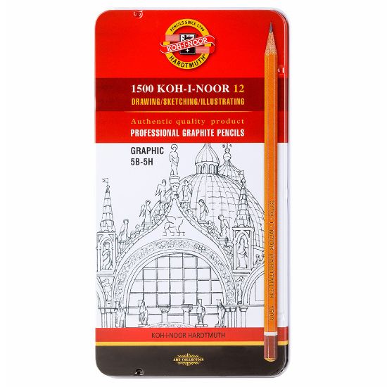 Picture of Graphic Graphite Pencil 12Pcs Tin Set  5B-5H