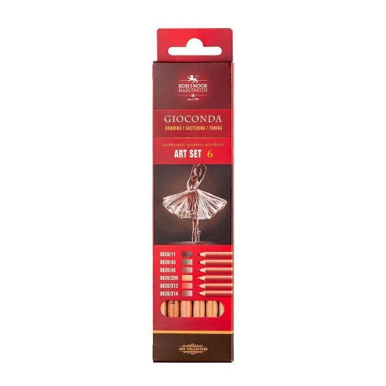 Picture of Artist Soft Pastel Pencils 6Pcs Brown Shades