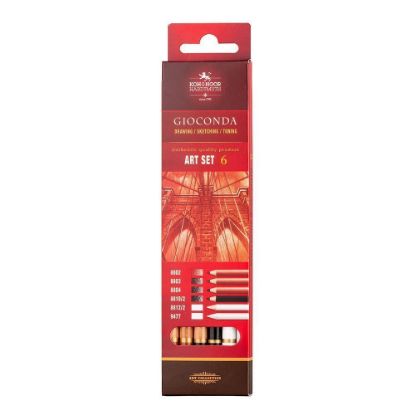 Picture of Artist Pencil Set With Blender Sepia Tones