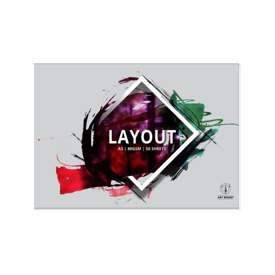 Picture of Layout Pad A3 80Gsm 50 Sheets