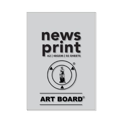 Picture of News Print Pad A2 48Gsm 50 Sheets
