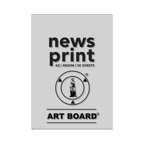 Picture of News Print Pad A2 48Gsm 50 Sheets