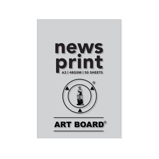 Picture of News Print Pad A3 48Gsm 50 Sheets