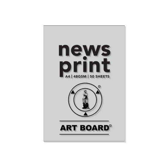 Picture of News Print Pad A4 48Gsm 50 Sheets