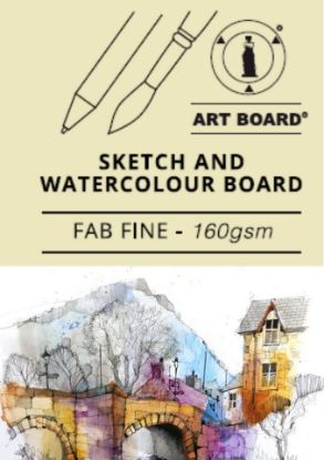 Picture of Fine Fab Water Colour And Sketch Board 160Gsm A3