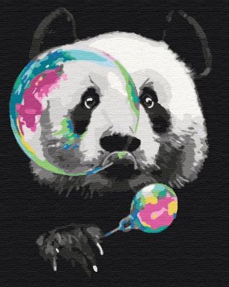 Picture of Panda With A Bubble Wrapped