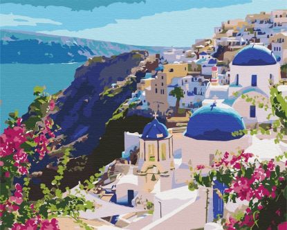 Picture of Santorini Landscape Wrapped