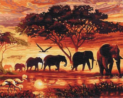 Picture of Savannah Elephants Boxed
