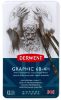 Picture of Graphic Pencil Medium Tin 12 6B-4H