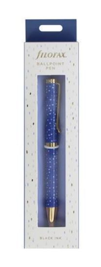 Picture of 1Mm Black Ink Ball Point Pen Indigo Snow