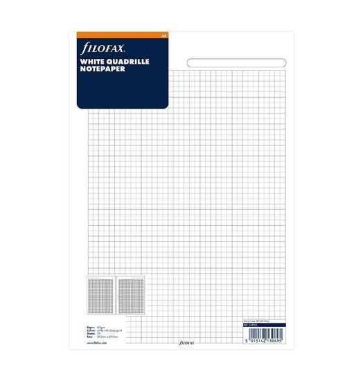 Picture of Folio A4 Refill Quadrille Whit (R)