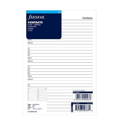 Picture of Org A5 Contacts (R) White