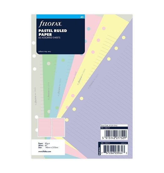 Picture of Org A5 Ruled Notepaper (R) Assorted Pastle Colours