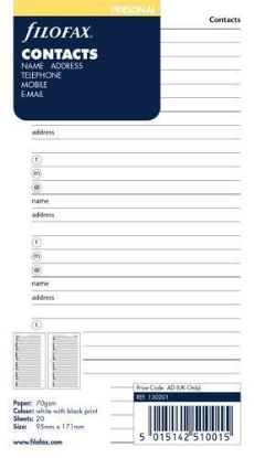 Picture of Org Personal Contacts (R) White