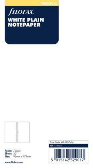 Picture of Org Personal Plain Notepaper (R) White