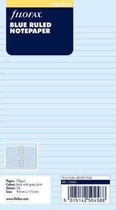 Picture of Org Personal Ruled Notepaper (R)  Blue