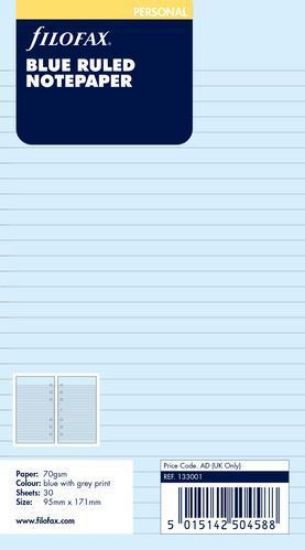 Picture of Org Personal Ruled Notepaper (R)  Blue