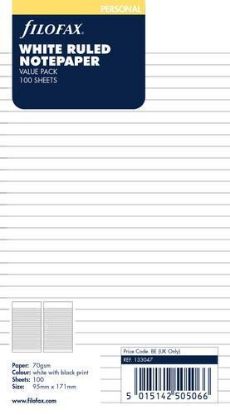 Picture of Org Personal Ruled Notepaper (R)  Value Pack White
