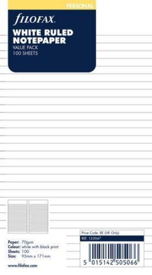 Picture of Org Personal Ruled Notepaper (R)  Value Pack White