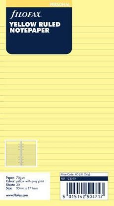 Picture of Org Personal Ruled Notepaper (R)  Yellow
