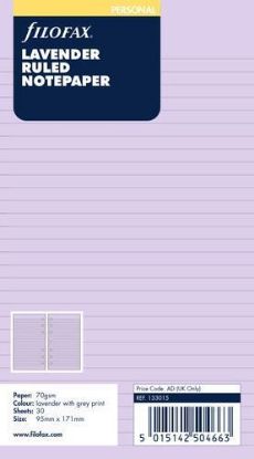 Picture of Org Personal Ruled Notepaper (R) Lavender