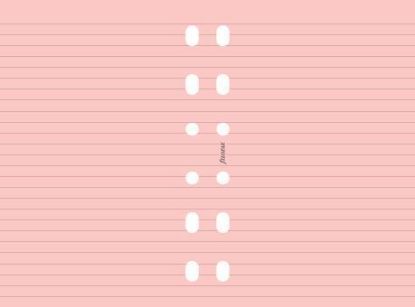 Picture of Org Poct Ruled Notepaper Pink (R)