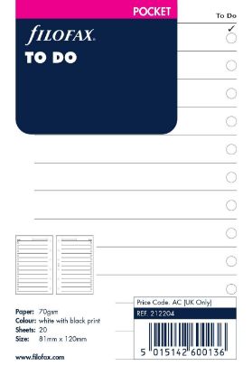 Picture of Org Poct To Do List (R) - White Paper